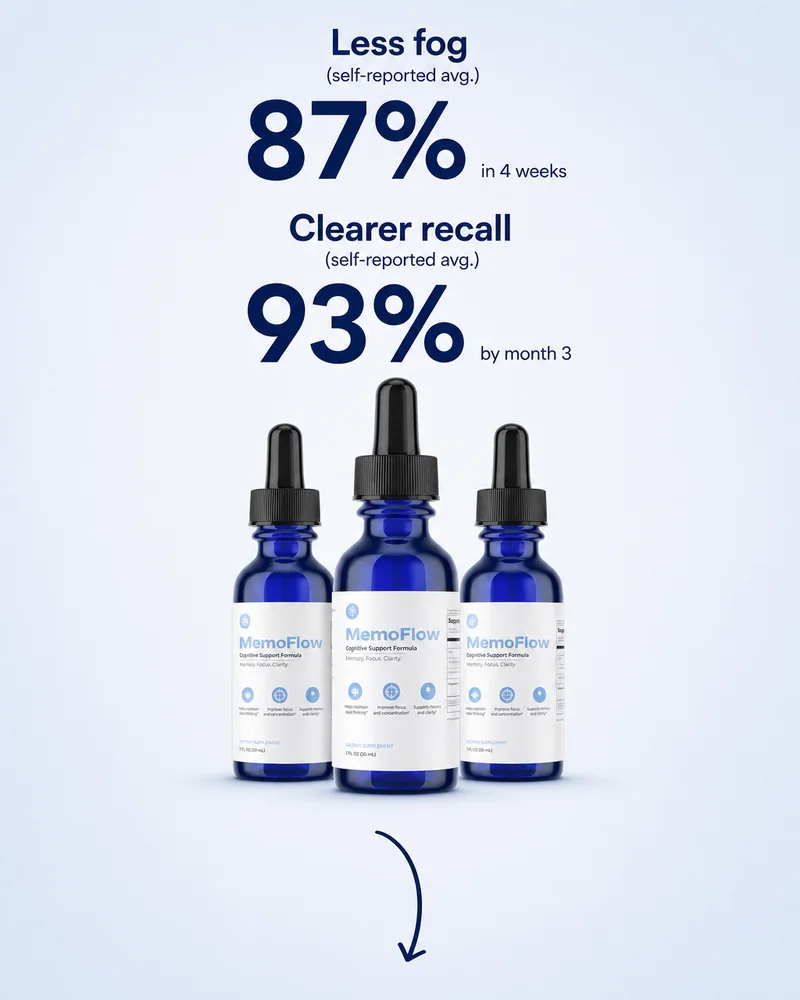 MemoFlow: 87% less fog in 4 weeks, 93% clearer recall by month 3
